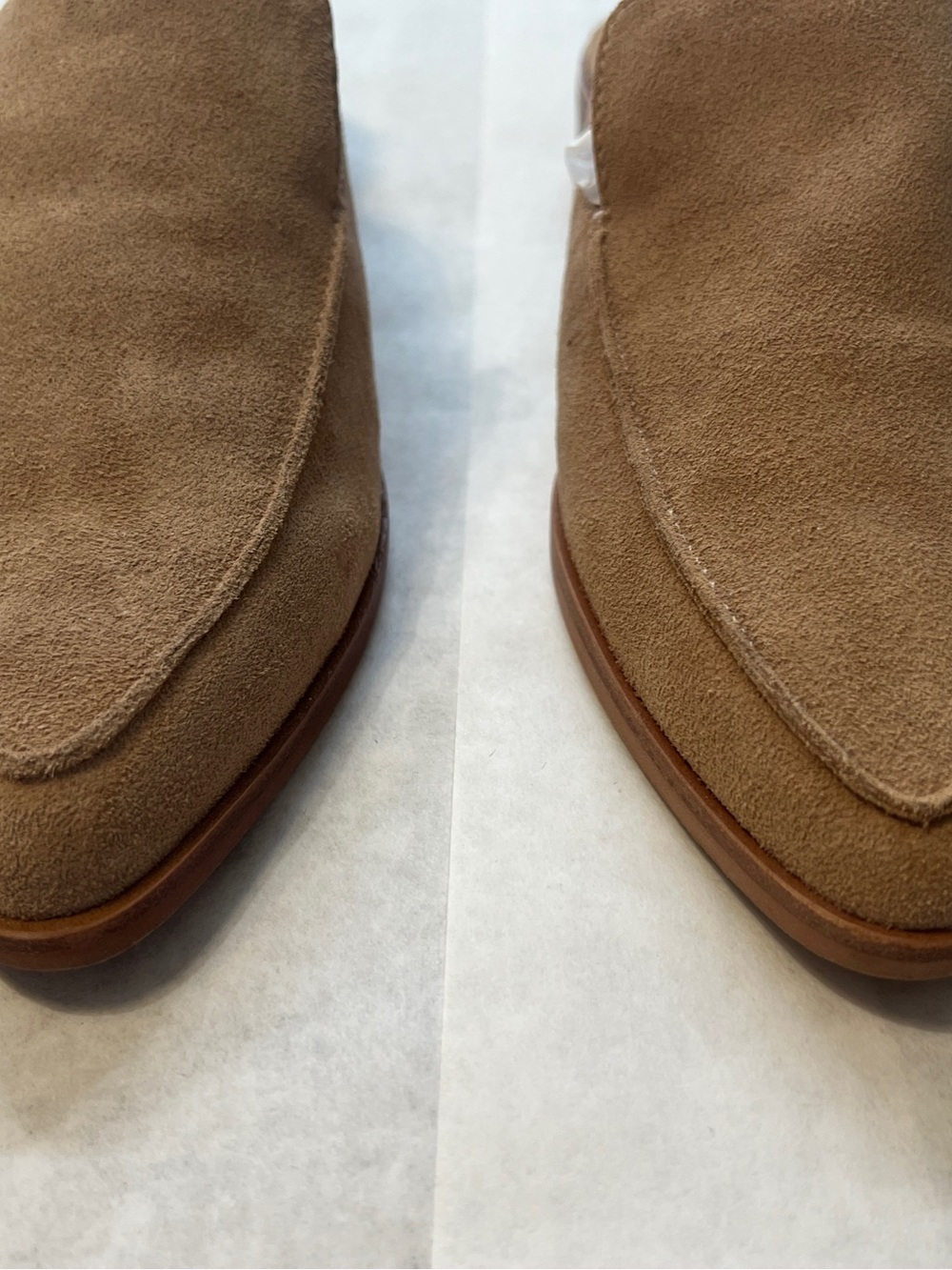 Treasure & Bond Women's Suede Mules in Tan - Picture 1 of 5